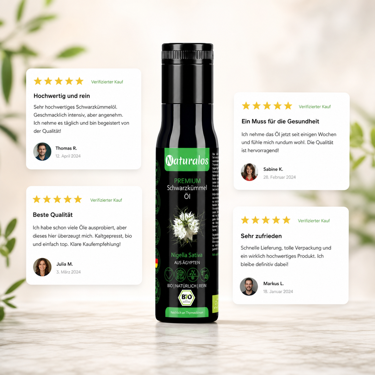 Premium Schwarzkümmelöl 100ml